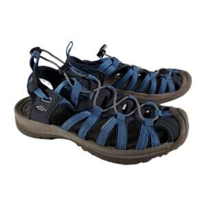 Keen Whisper Sandals Womens 7.5 Blue Waterproof Shoes Hiking Outdoor